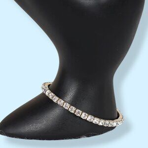 (2/$20) White Rhinestone Stretch Bracelet